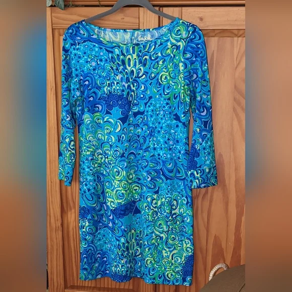 lilly pulitzer short sleeve marlowe dress Marlow Shift Dress | Putting Green